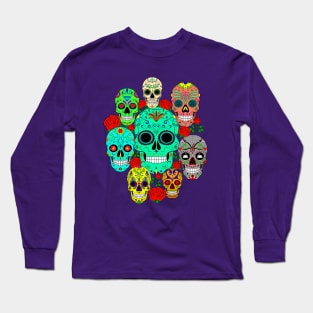 Sugar Skulls Galore Long Sleeve T-Shirt